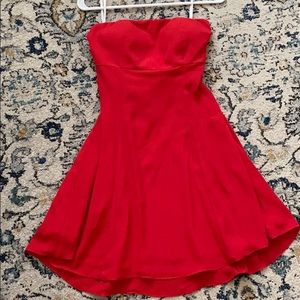 Minuet Red Strapless Dress